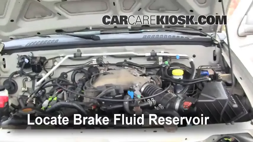 2001 Nissan Frontier SE 3.3L V6 Crew Cab Pickup (4 Door) Brake Fluid Add Fluid